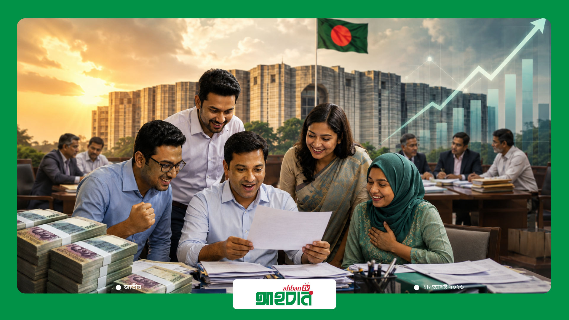সরকারি চাকরিজীবীদের বেতনে বড় লাফ—Basic Salary সর্বোচ্চ ১০০% বাড়ানোর সুপারিশ