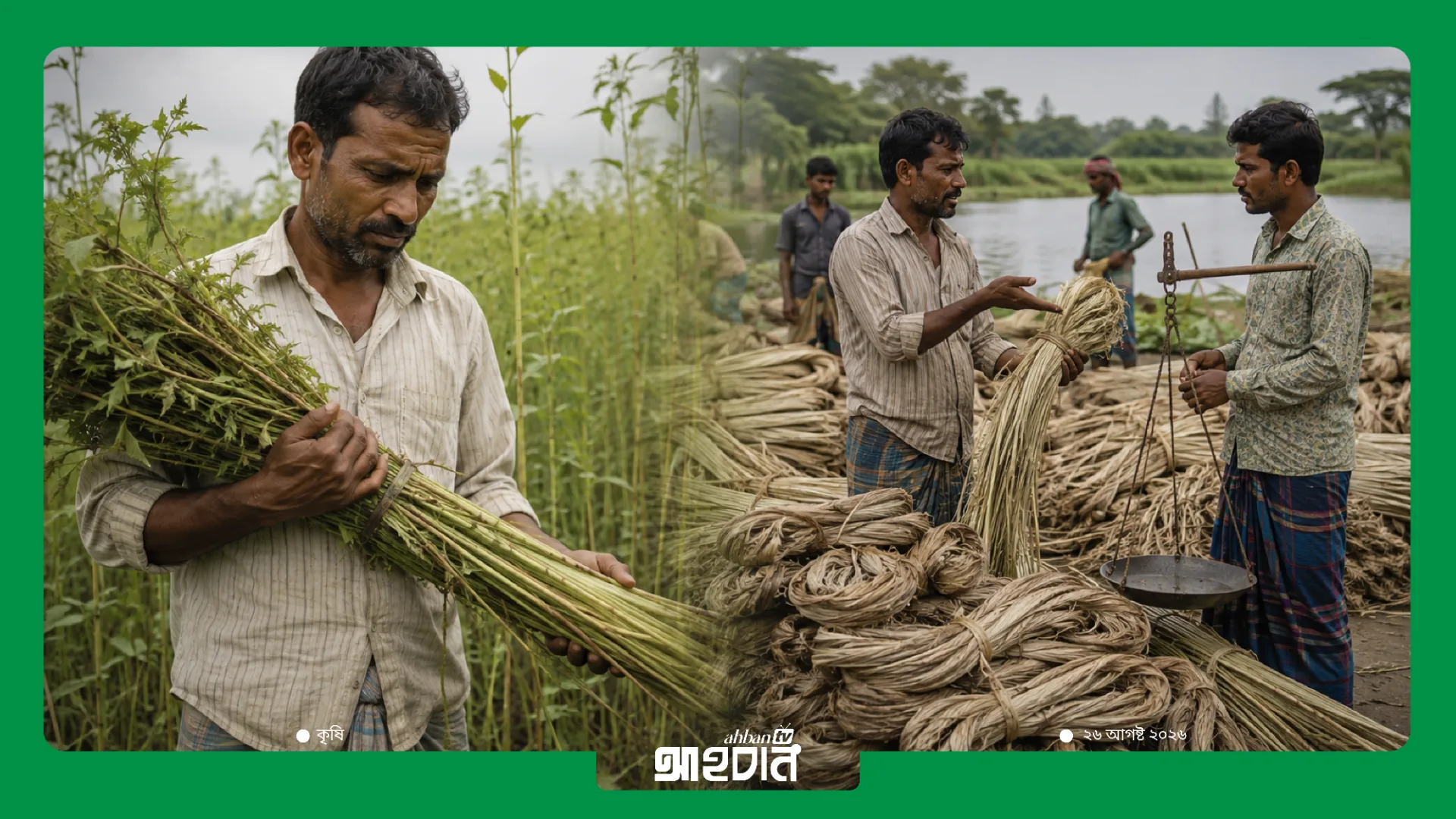 পাটের দাম কমে চাপে কৃষক—উৎপাদন খরচ তোলাই এখন বড় দুশ্চিন্তা