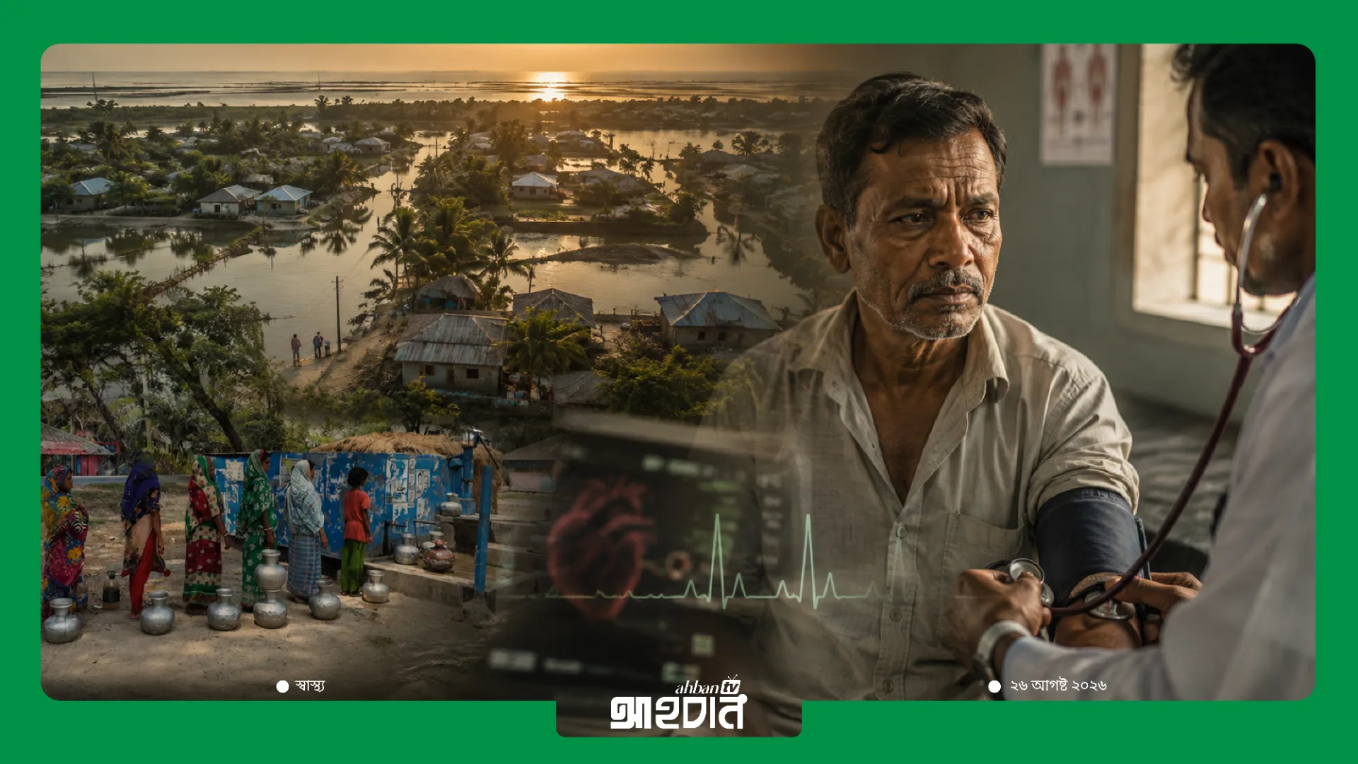 উপকূলের ৪০ বছরের বেশি বয়সীদের প্রতি ৫ জনে একজন হৃদ্‌রোগ ও স্ট্রোকের ঝুঁকিতে: গবেষণা